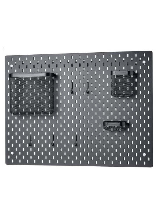 Pegboard Combination Black 76X56 Cm